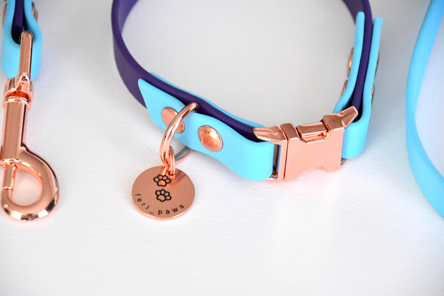 PURPLE SKY biothane collar