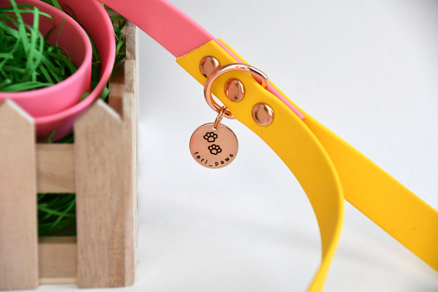 PLUMERIA biothane leash