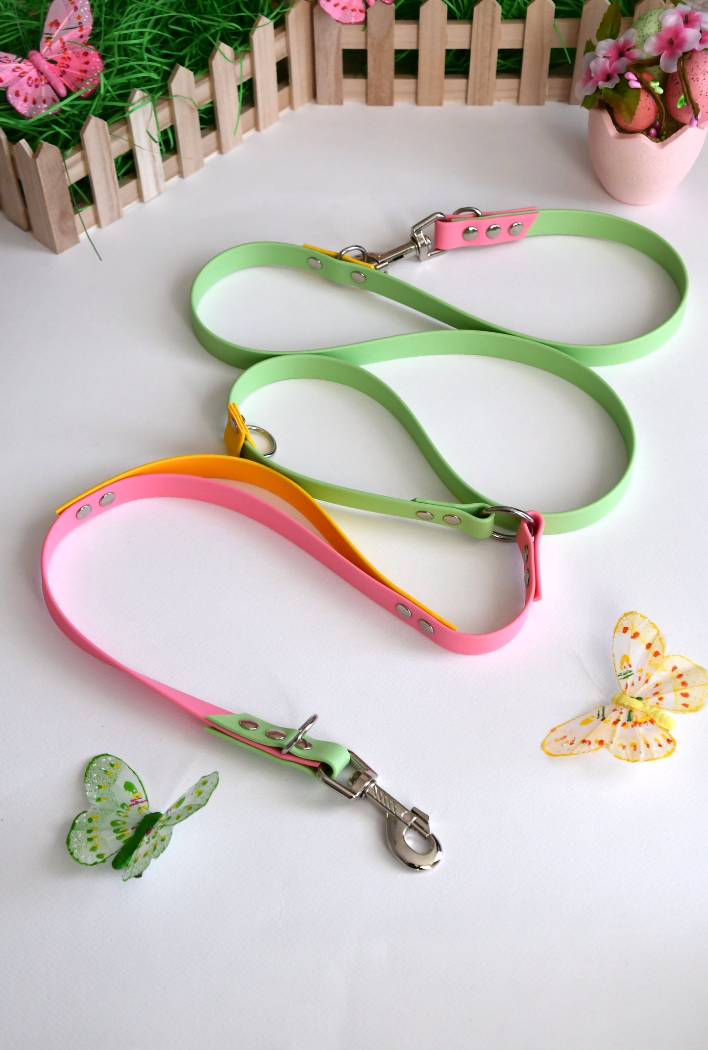 BUTTERFLIES biothane multi leash