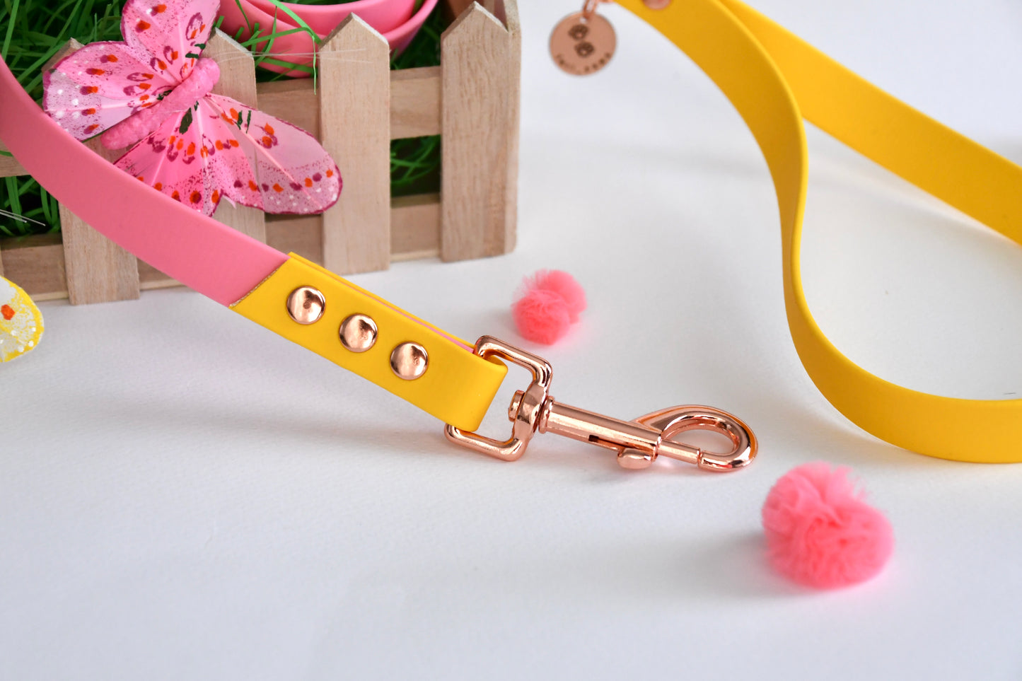 PLUMERIA biothane leash