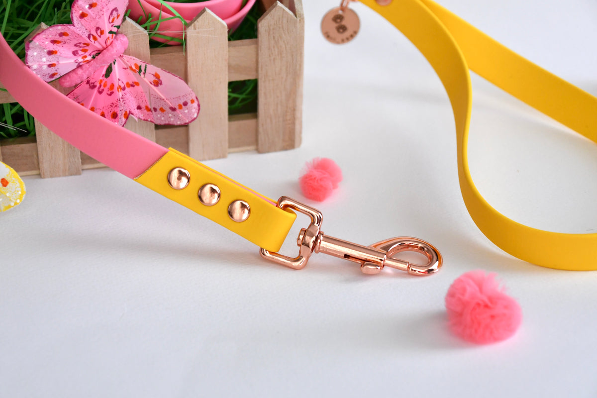 PLUMERIA biothane leash