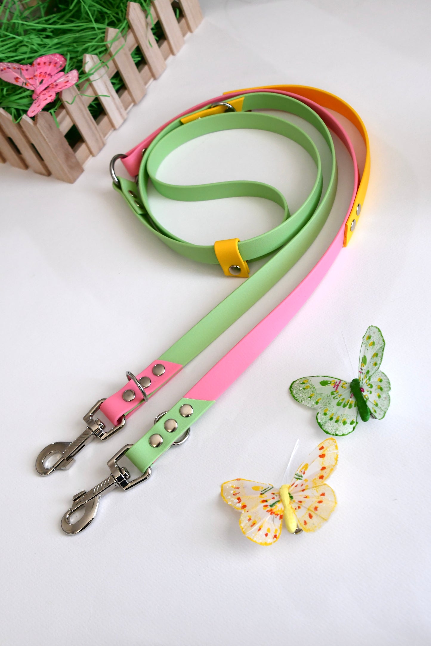 BUTTERFLIES biothane multi leash